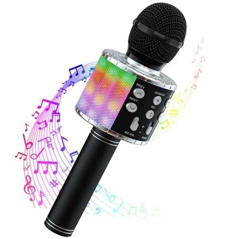 Microphone Karaoke Sans Fil Karaok Microphone Bluetooth Portable Pour