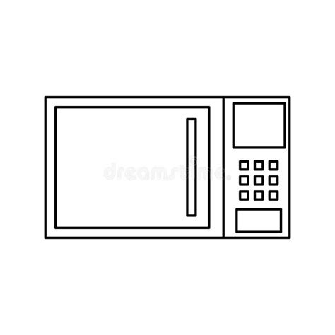 Microwave Kitchen Appliance Stock Vector Illustration Of Icon