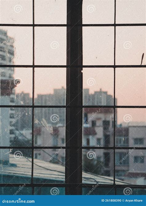 Window Sunset City Architecture World Stock Photo - Image of sunset ...