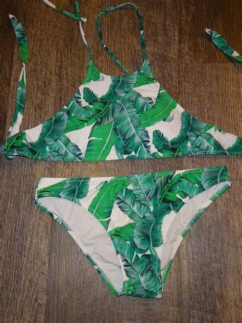 Romwe Swim Bikini Bathing Suit Bottom And Top ~ Large … Gem