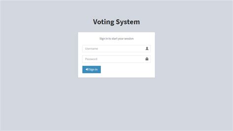 Advanced Online Voting System In Php Mysql Free Source Code Campcodes