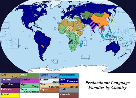 Predominant Language Families By Country By Iori Komei On Deviantart