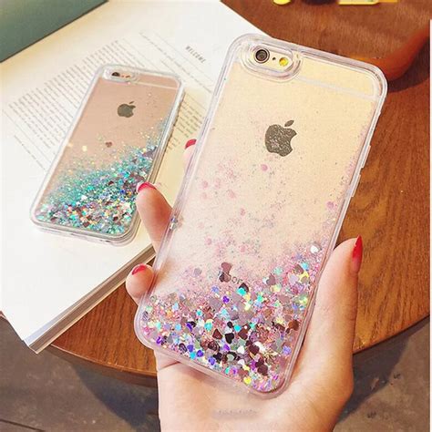 KISSCASE Glitter Bling Quicksand teléfono caso para el iPhone 6 s 6 5S