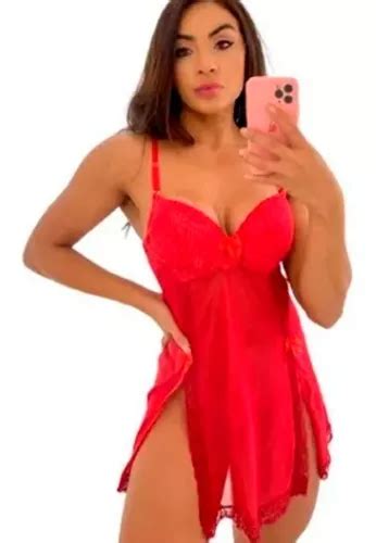 Kit Lingerie Fantasia Camisola Sexy C Calcinha Sensual Luxo Mercadolivre