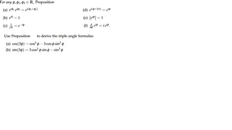 Derive the Triple Angle Formula Complex Analysis - Mathematics Stack ...