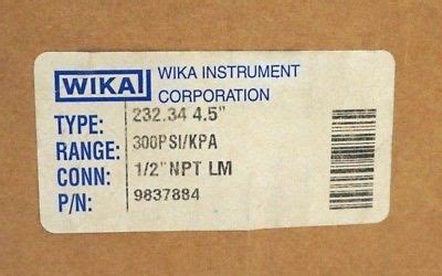 New Wika Pressure Gauge Npt Lm Sb Industrial