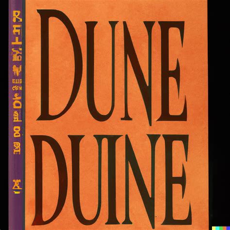 Alternate cover art for the book "Dune" : r/dalle2