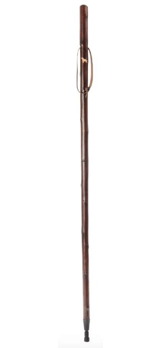 Classic Cane Chestnut Hiking Stave Pheasant Motif