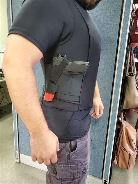 Safe T Shirt Ballistic Plate Carrier With Dual Holster