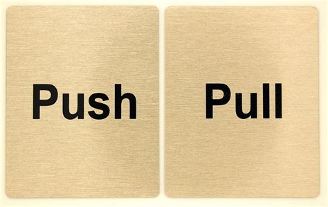 Pictorial Push Pull Signs For Doors