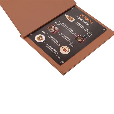 Black Pu Leather Restaurant Menu Cover Holders Buy Restaurant