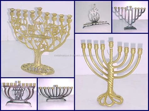 Jewish Menorah Traditional Candle Holders Religions Candelabra Hanukkah