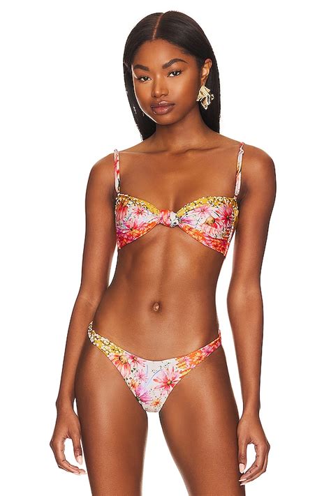 Agua Bendita X Revolve Lucille Bikini Top In Multi Praire Revolve