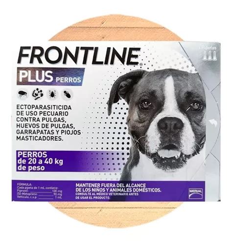 Frontline Plus Pipeta Para Perro X Antipulgas Garrapatas Cuotas Sin