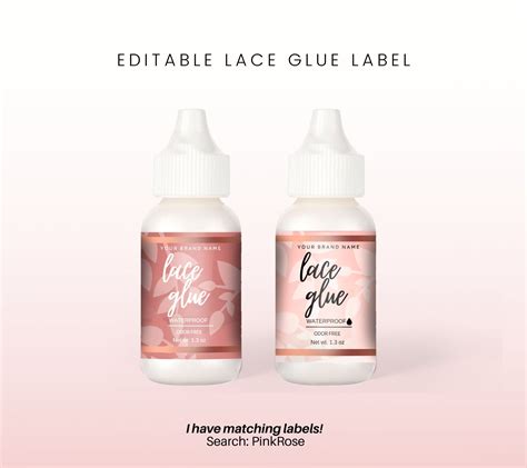 Diy Product Label Lace Glue Label Private Label Lace Glue Etsy