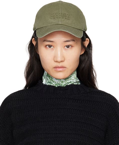 MM6 Maison Margiela Khaki Baseball Cap SSENSE