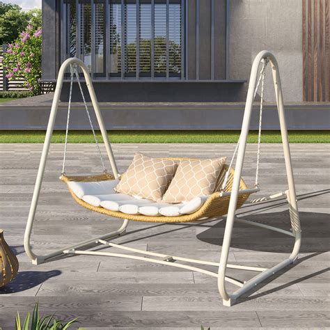 Bay Isle Home Arthi 2 Person Porch Swing Wayfair Canada