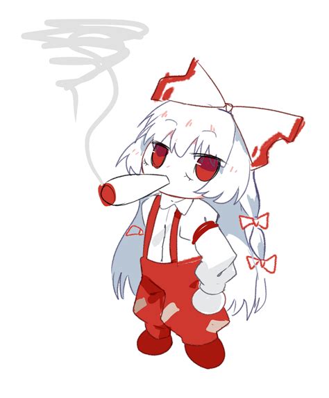 Mokou Smoking A Bluntpng Shrine Albums Moriya Shrine Your