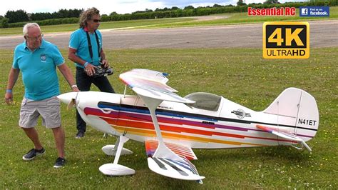 GIANT SCALE RC Christen Eagle BIPLANE AEROBATIC SMOKE FLIGHT