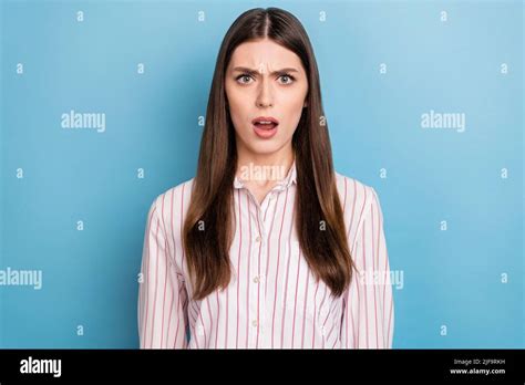 Photo Of Shocked Impressed Lady Dressed Pink Shirt Big Eyes Open Mouth