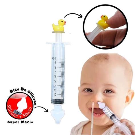 Seringa Lavagem Nasal Bico De Silicone Personagem Pato Ml Ecommerce