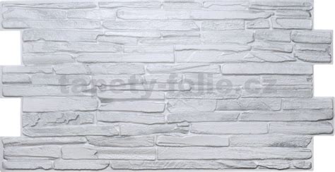 Obkladové panely 3D PVC rozměr 980 x 500 mm kámen světle šedý tapety