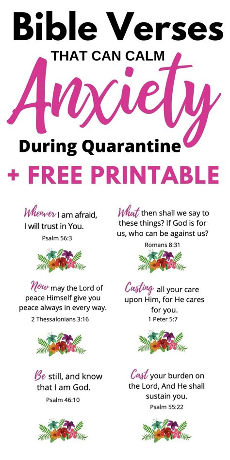 28 Bible Verses About Anxiety Plus Free Printable Artofit