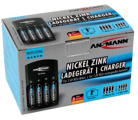 Ansmann Chargeur Nizn Charger Pour Piles Nickel Zinc