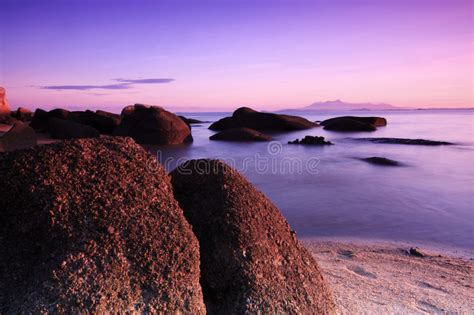 Red Sky Sunrise at the Beach Stock Image - Image of serene, reflection ...