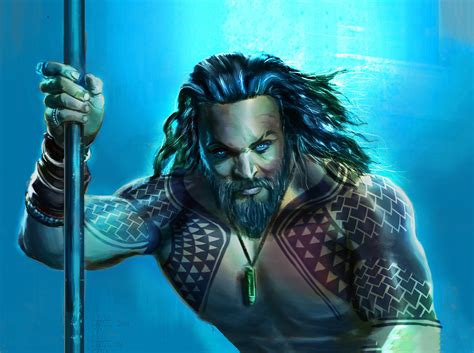 Jason Momoa Aquaman Art Wallpaper,HD Superheroes Wallpapers,4k ...