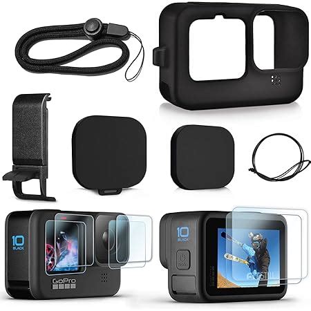 Fitstill Funda Protectora De Silicona Para Go Pro Hero Color Negro