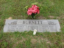 Theo James Burnett 1907 1985 Find A Grave Memorial