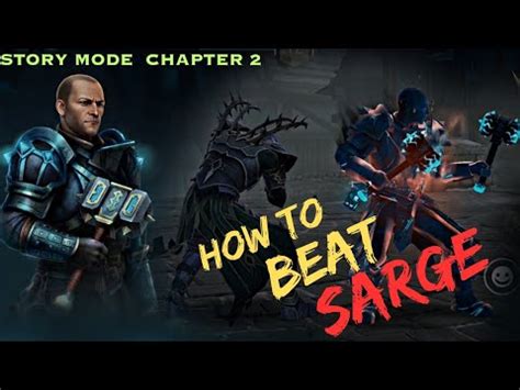 Ll Chapter How To Beat Sarge In Story Mode Ll Shadow Fight Arena Ll