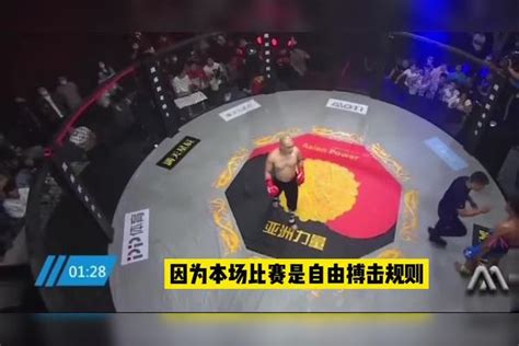 中国武僧苦修十余年，上台3次击倒ko百胜泰拳王，力证中华功夫泰拳武僧中华