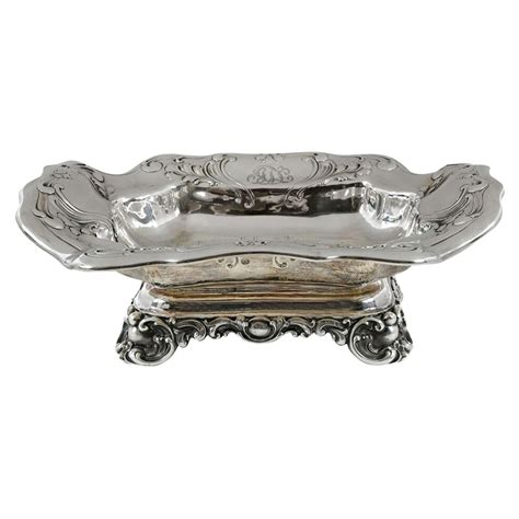 Whiting Sterling Silver Centerpiece Fruit Bowl In Art Nouveau Style For Sale At 1stdibs