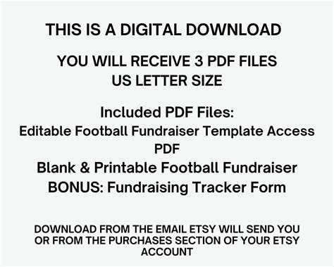 Editable Football Fundraiser Template Easy Football Fundraiser Flyer