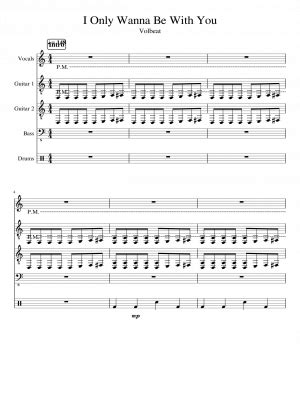 Free sheet music: I Only Wanna Be With You- by Volbeat, Play and ...