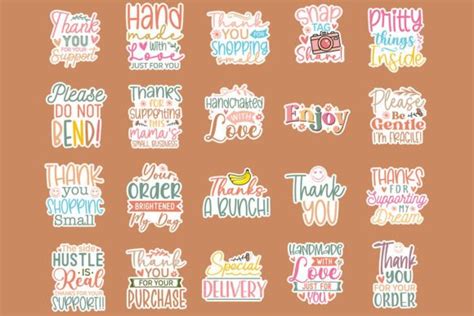 Thank You Stickers for Small Business Graphic by Zoomksvg · Creative ...