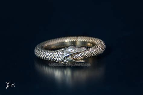 Snake Biting Tail Ouroboros Ring Ubicaciondepersonascdmxgobmx