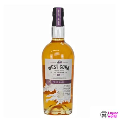 West Cork 12 Year Old Port Cask Single Malt Irish Whiskey 700 Ml