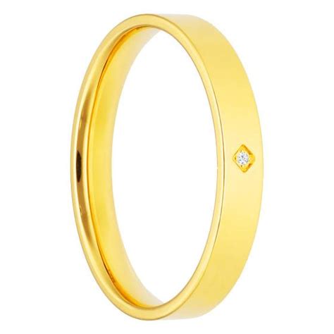 Alliance Confort Bombée Or Jaune 375 Diamant 2 à 5mm Amore Ocarat