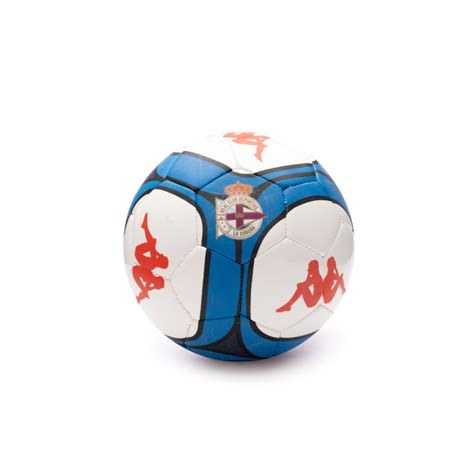 Ball Kappa Mini Deportivo La Coruña 2023 2024 White Blue Royal Fútbol