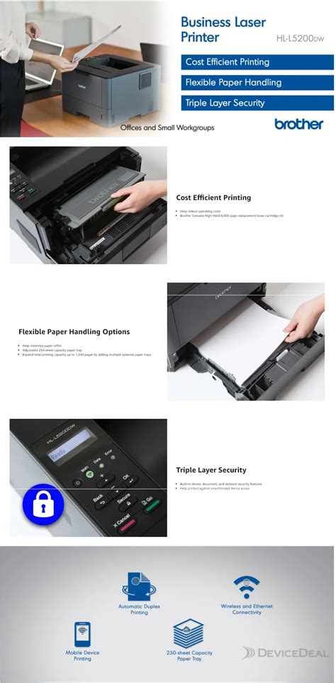 Brother Hl L Dw Monochrome Laser Printers