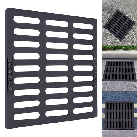 Outdoor Channel Drain Strainers Sewer Cover Grates Cast Iron Linear