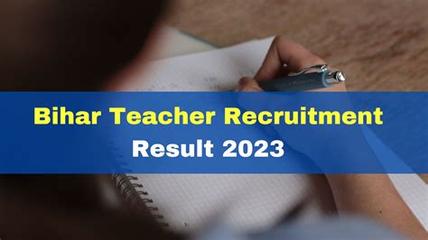 Bihar Teacher Recruitment Result Bpsc Tre Result Likely To Be