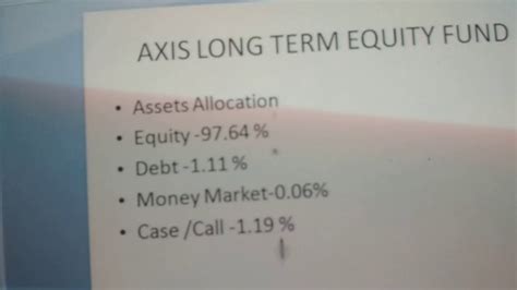 Axis Long Term Equity Fund Youtube