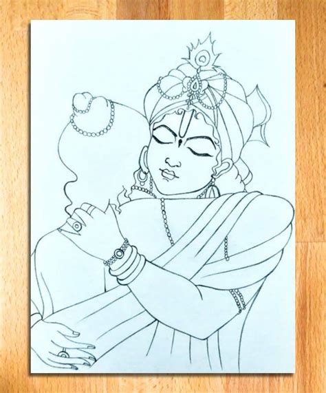 Easy Krishna Drawing With Sudama Krishna Sudama Milan Drawing For