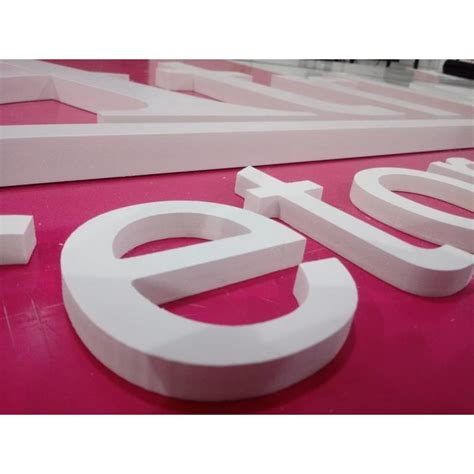 LETRAS em PVC expandido 10mm 10cm à 20cm Fachada Logomarca Logotipo