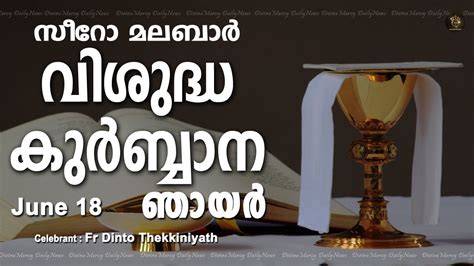 Holy Mass I Sunday I Malayalam I Syro Malabar I 10 AM June 18 I