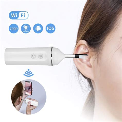 WiFi Ear Otoscope Wireless HD720P Digital Endoscope Ear Inspection